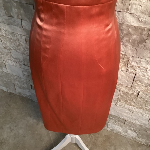 Karen Millen Peach Pink Bodycon Jewelled Peach Dress - Picture 3 of 12